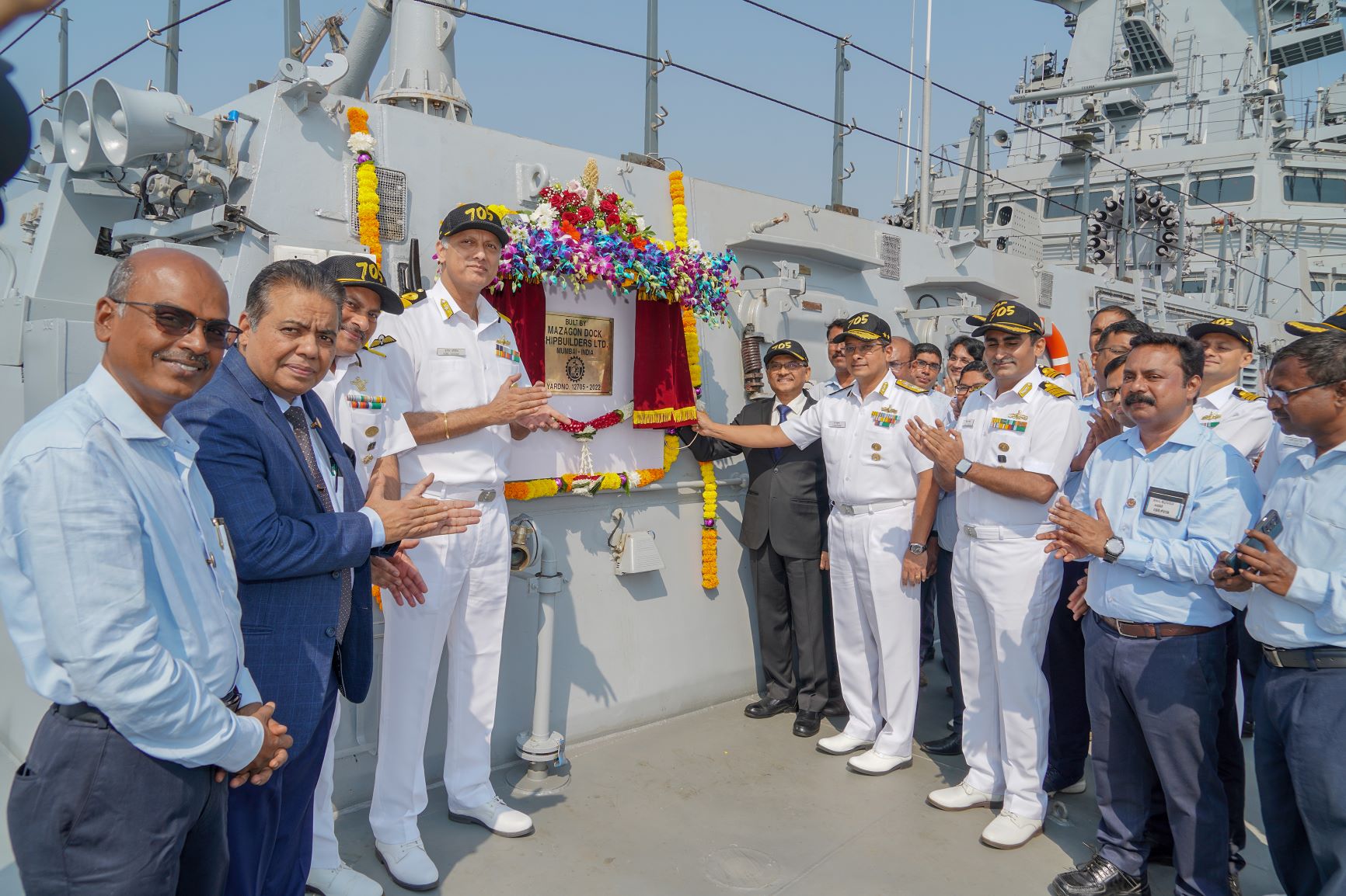Delivery Of Second Destroyer Of P15B Class 'Mormugao' To Indian Navy -24th Nov 2022123 - Image 3
